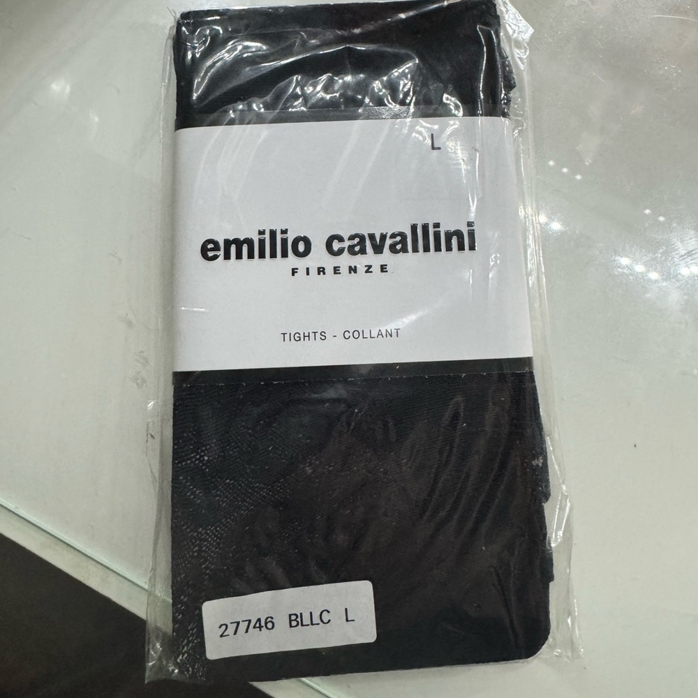 Emilio Cavallini Black Tights - Size L